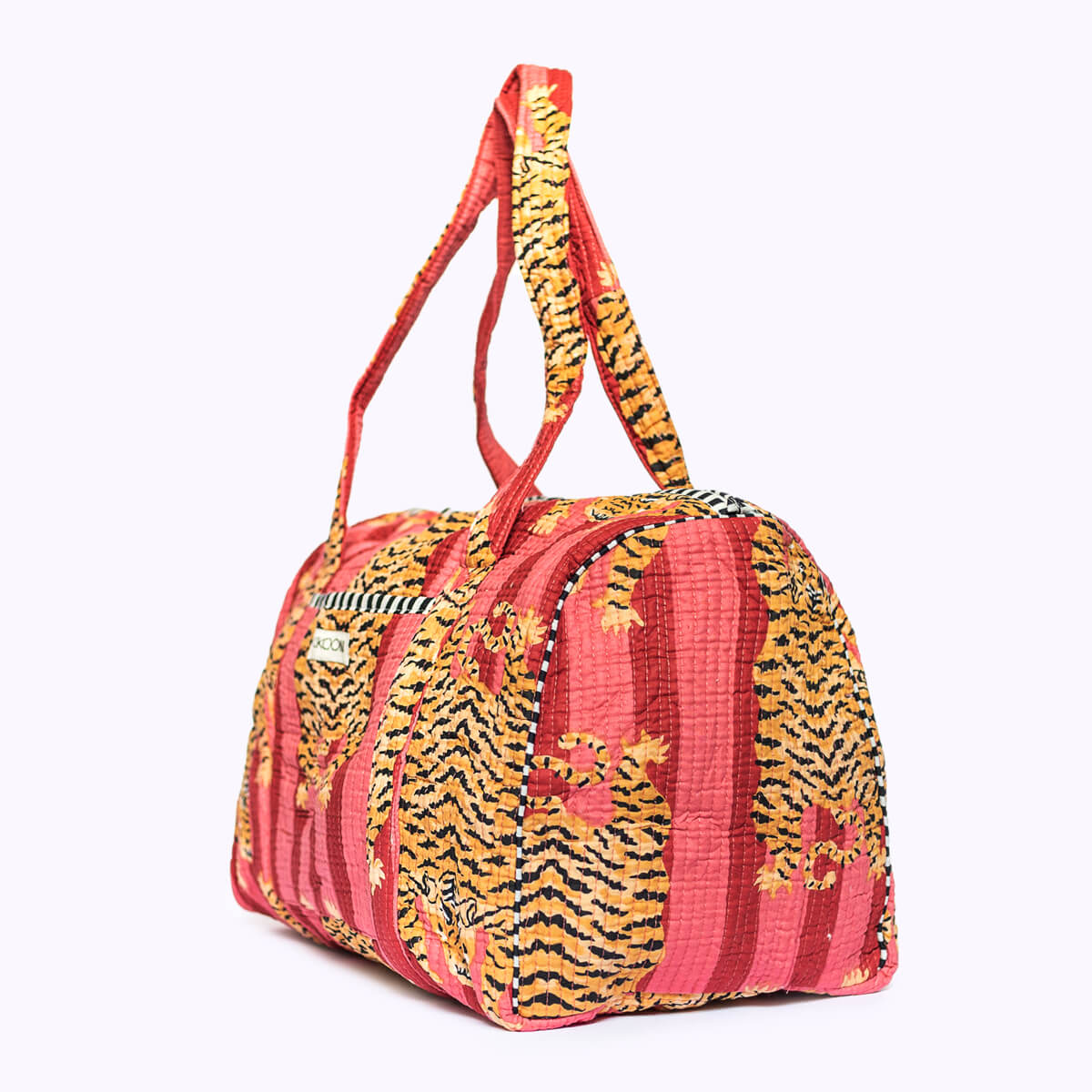 Handmade cotton bag "Poppy Tiger Red"