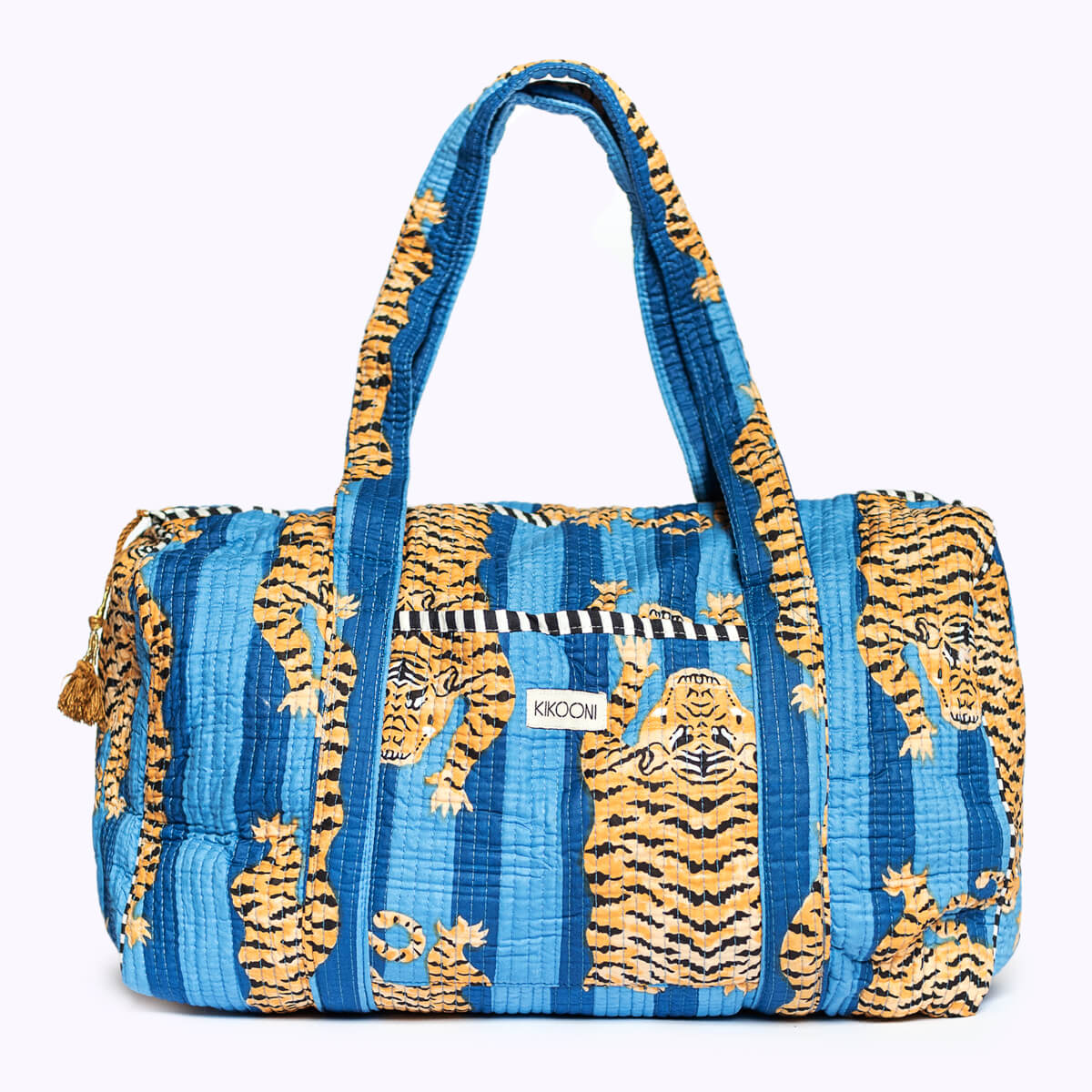 Handgemachte Baumwolltasche "Poppy Tiger Ocean"