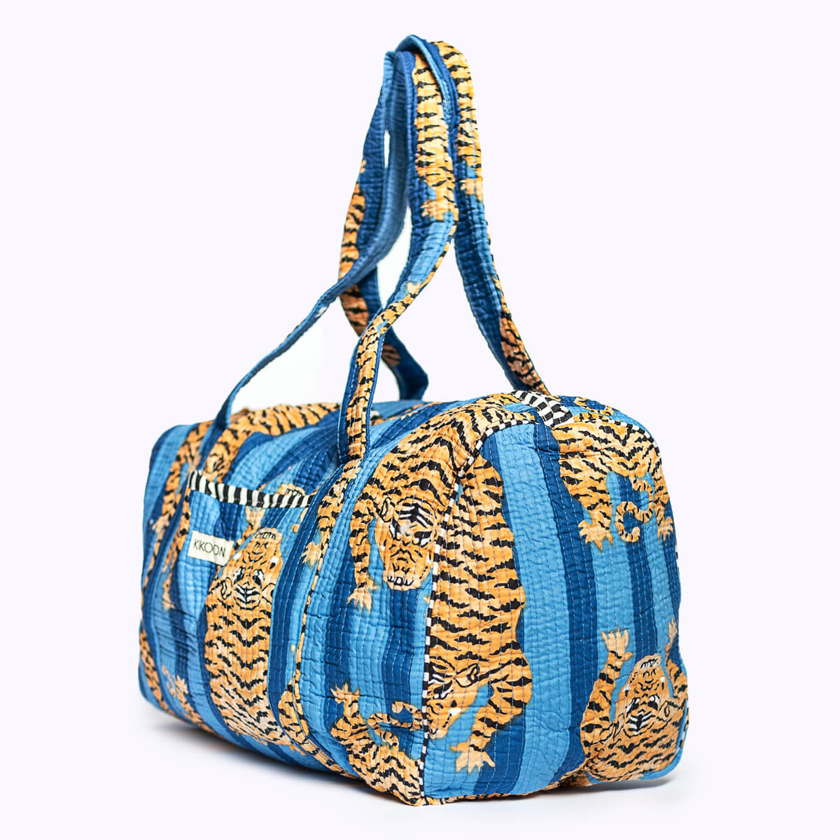 Handgemachte Baumwolltasche "Poppy Tiger Ocean"