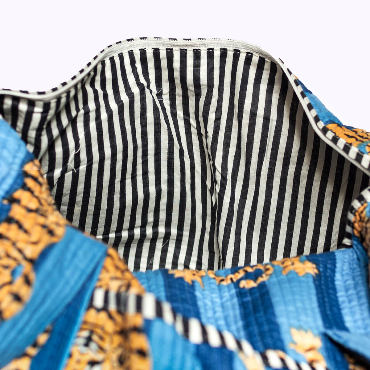 Handgemachte Baumwolltasche "Poppy Tiger Ocean"