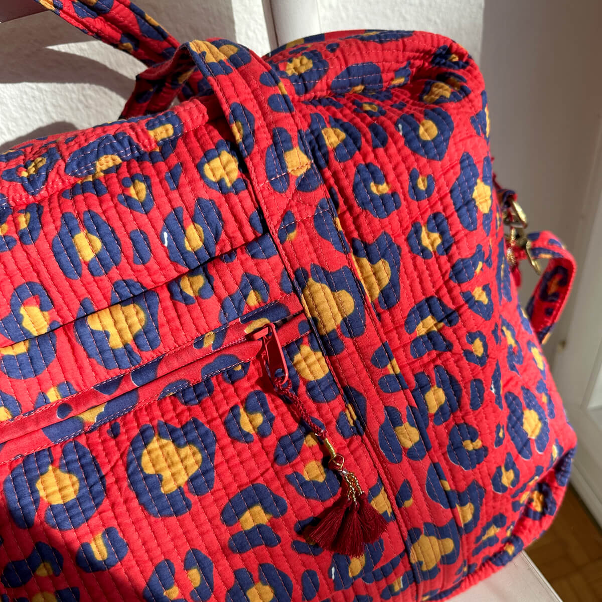 Große Reisetasche "Oh Leo LOVE"