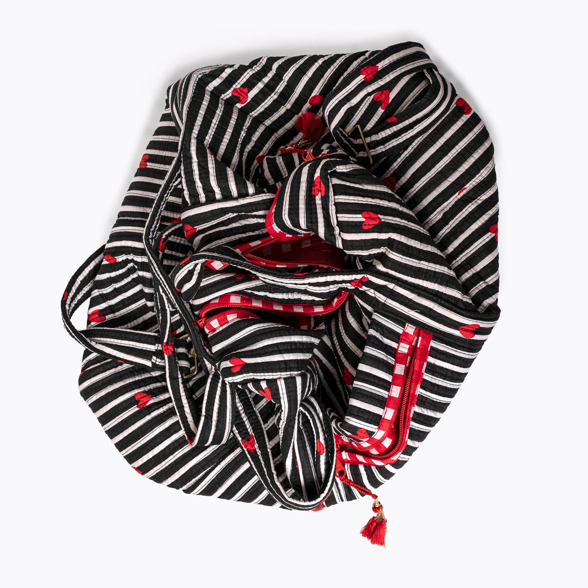 Große Reisetasche "LOVE Edition" black