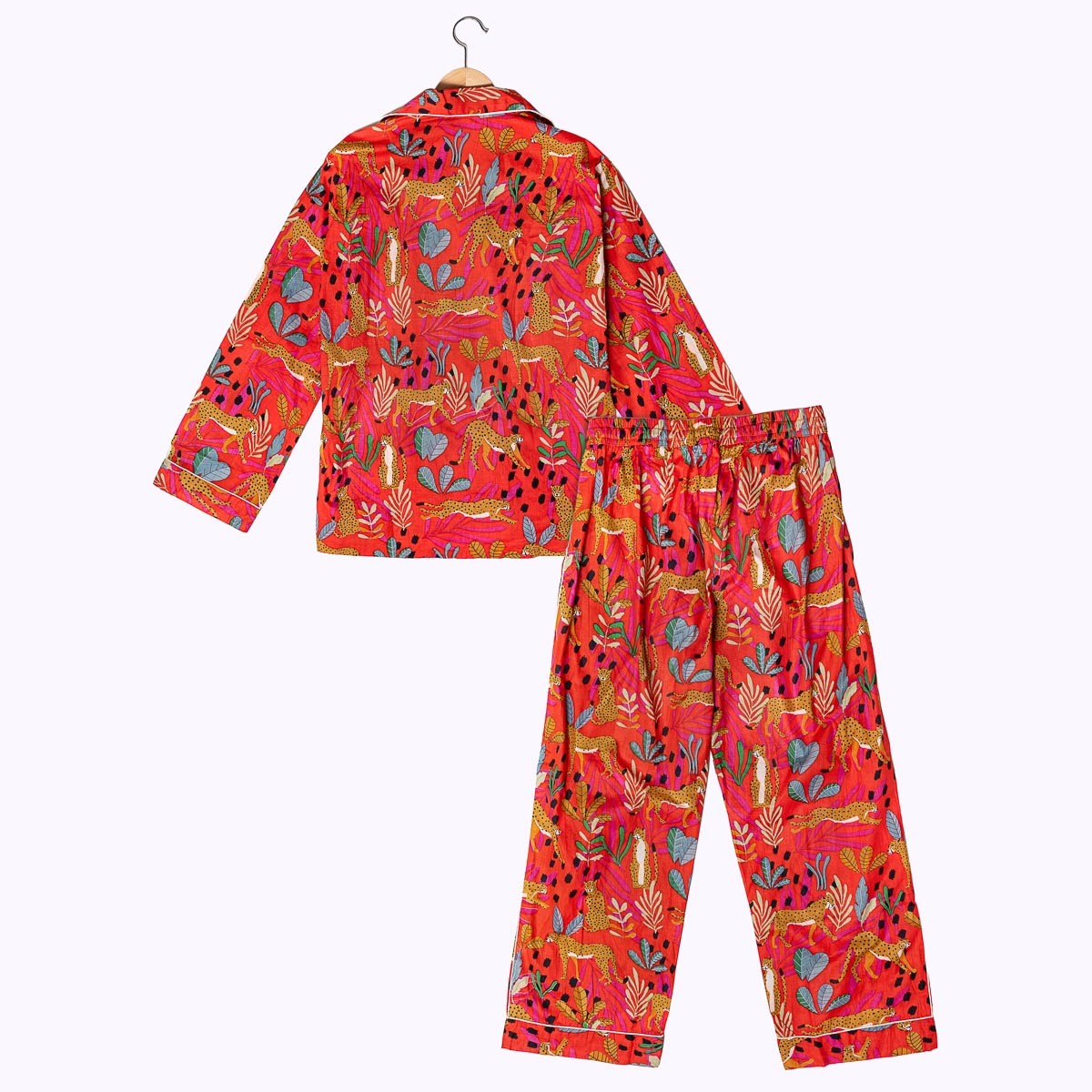 handbedruckter Baumwoll " Safari Sunset "