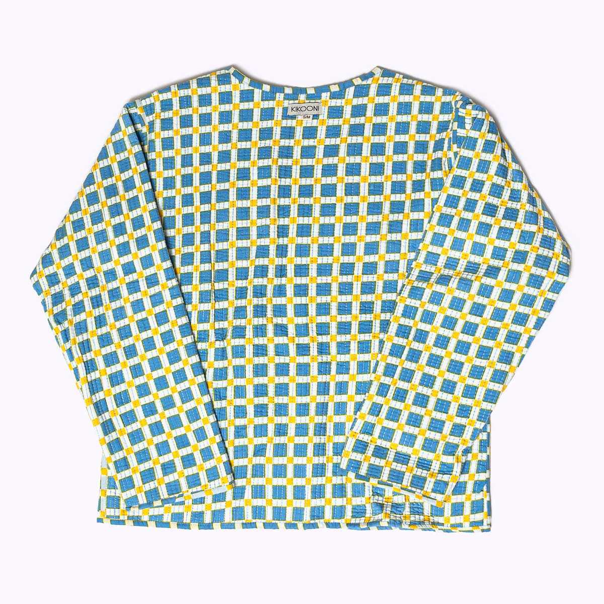 handgefertigte Baumwolljacke "Savanna Blue"