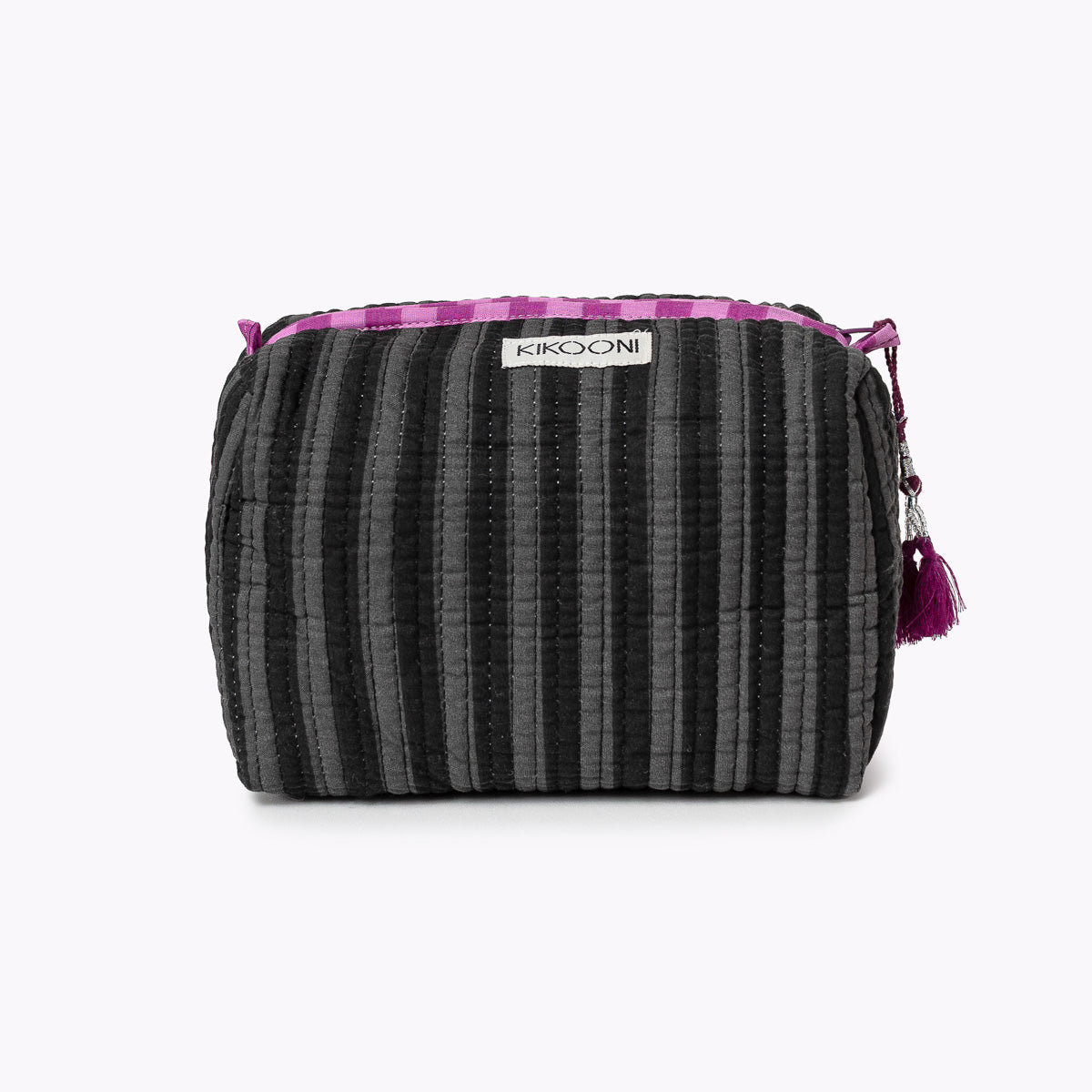 kleine Kosmetiktasche "thin stripes midnight"