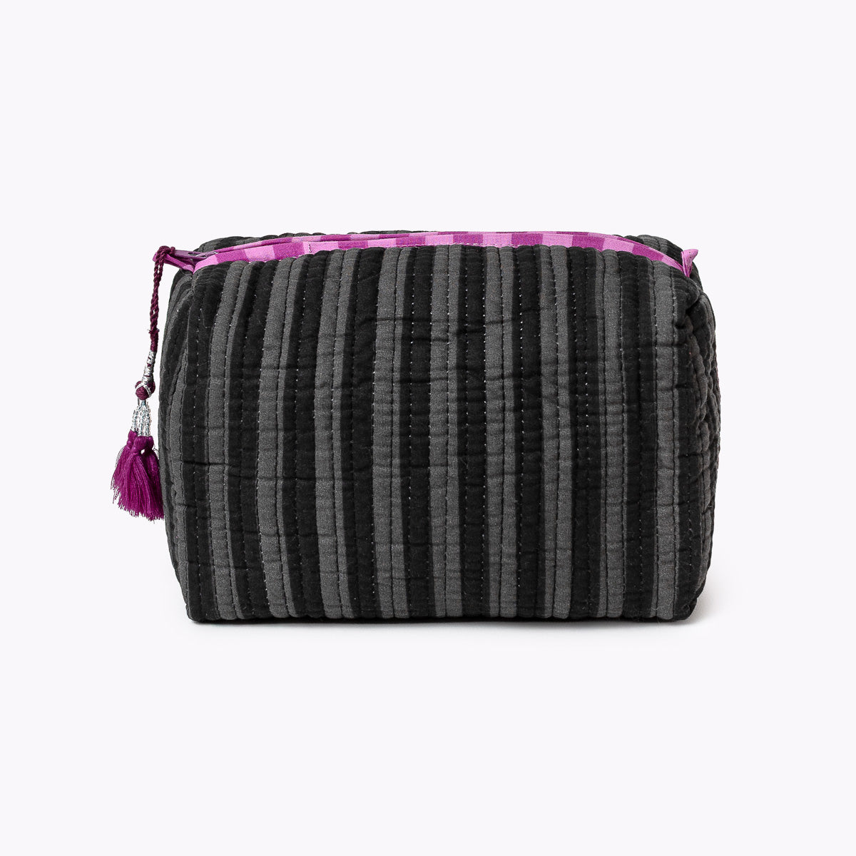 kleine Kosmetiktasche "thin stripes midnight"