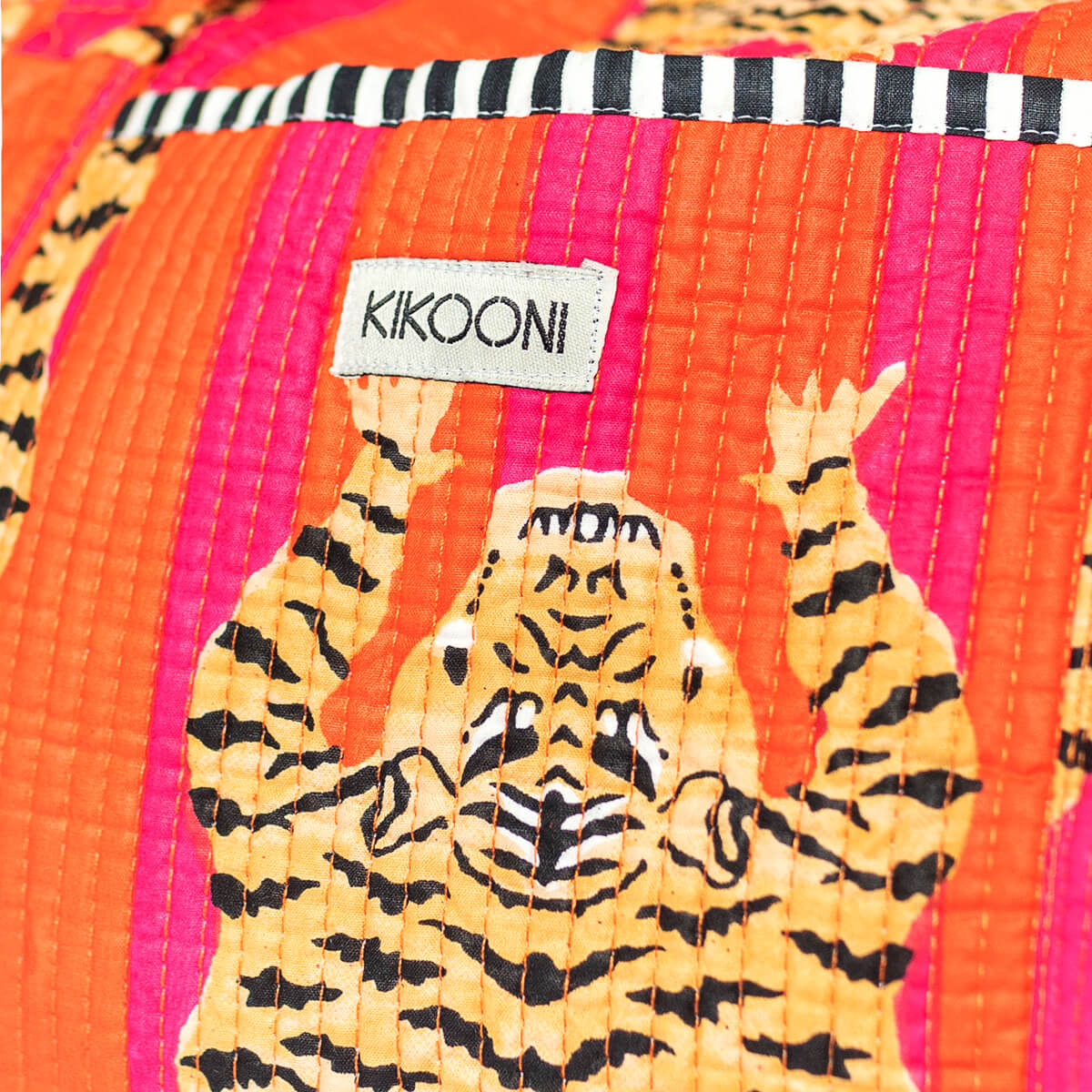 Handgemachte Baumwolltasche "Poppy Tiger"