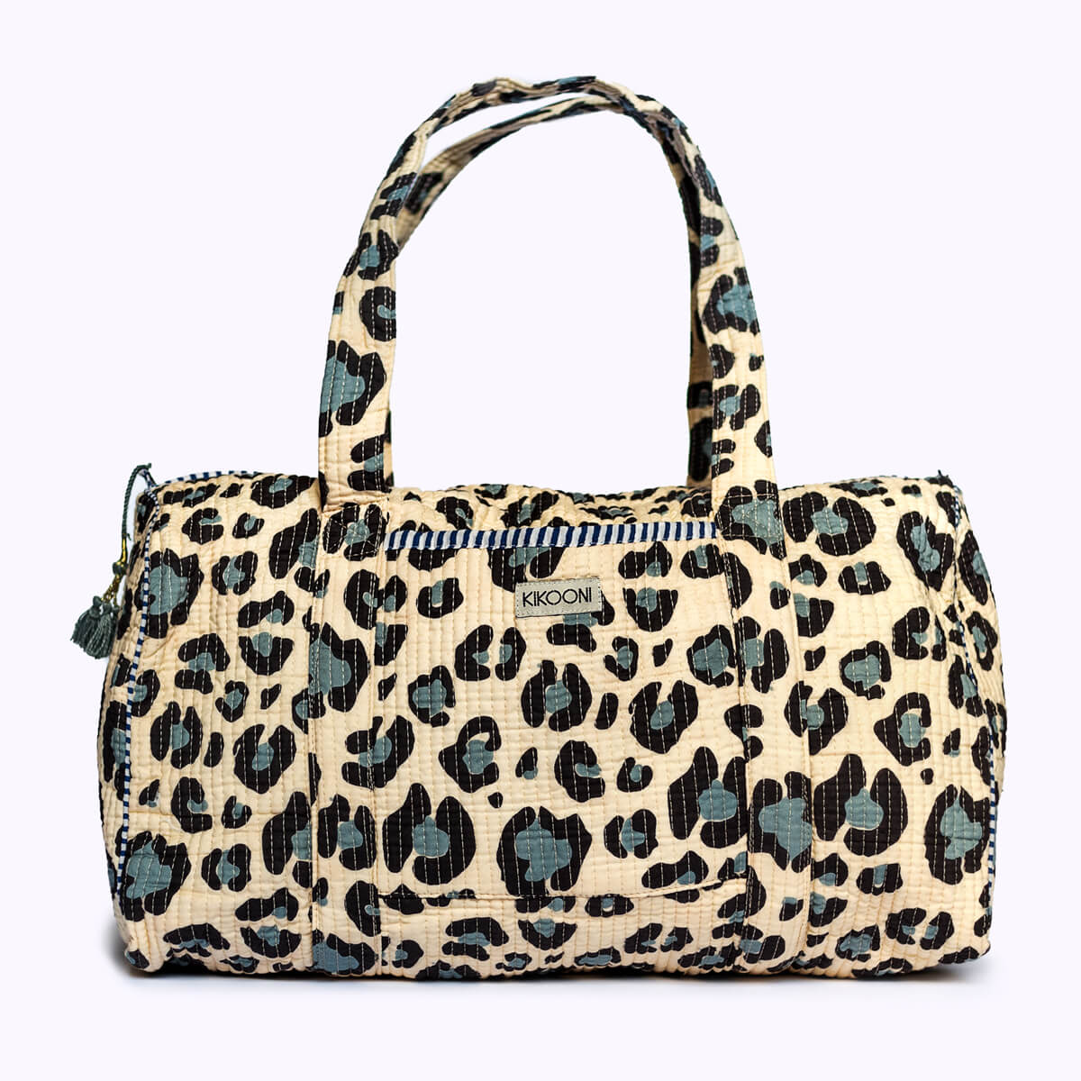 Handgemachte Baumwolltasche "blue Leo"