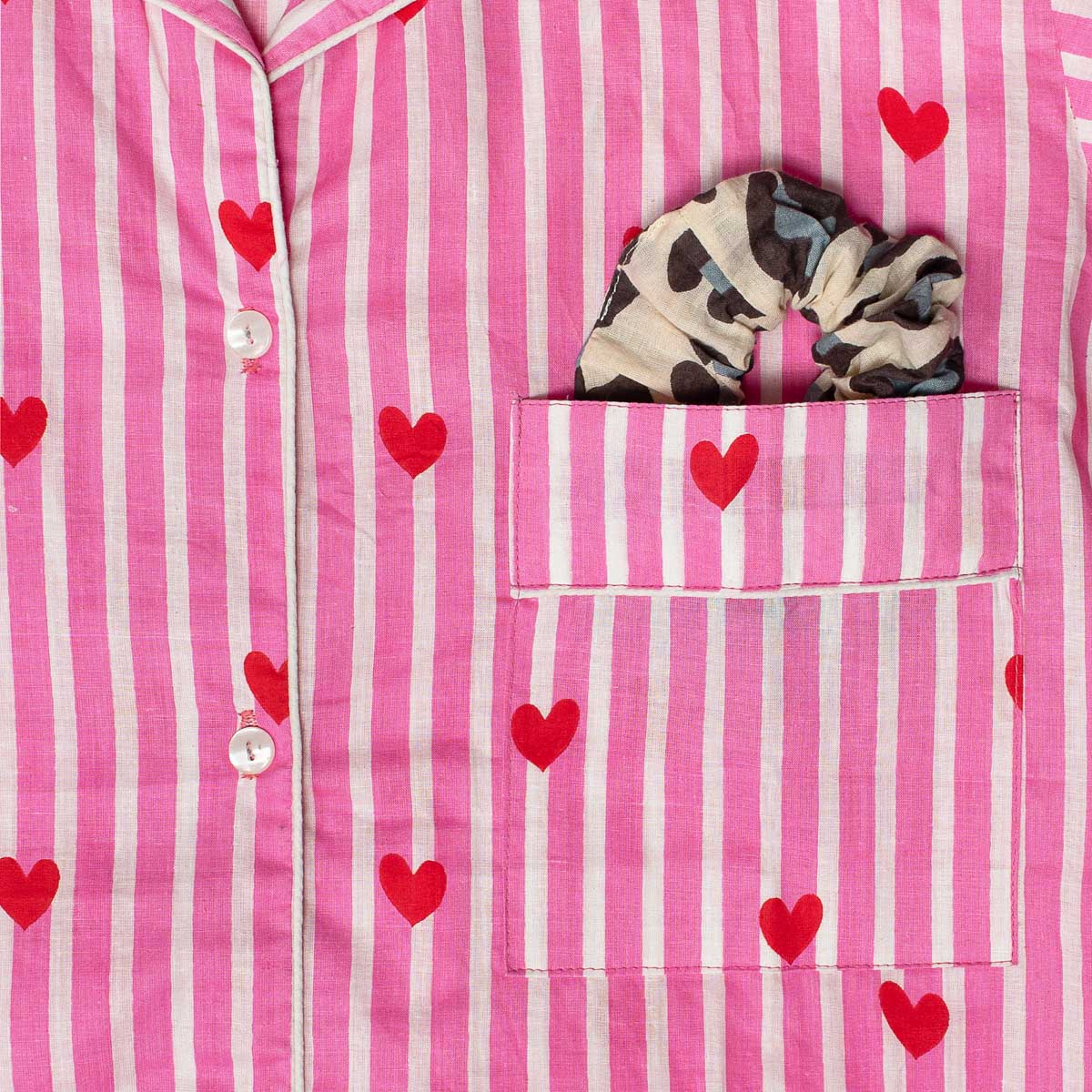 Kurzes Pyjama "LOVE EDITION" pink