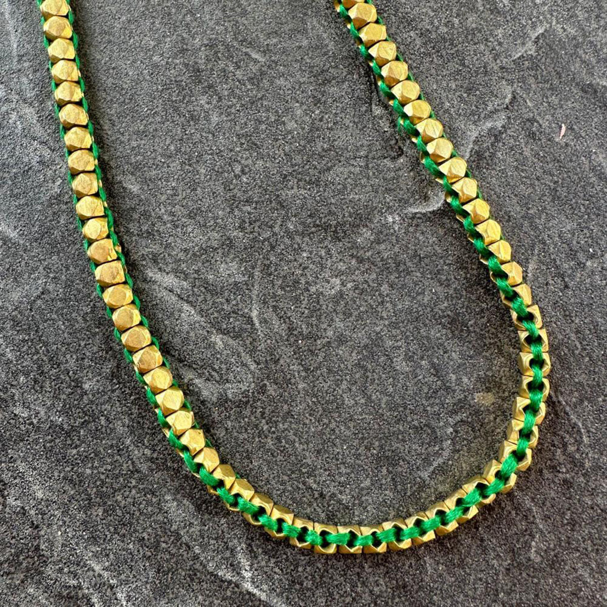 Handmade Dokra necklace "Solid Love"
