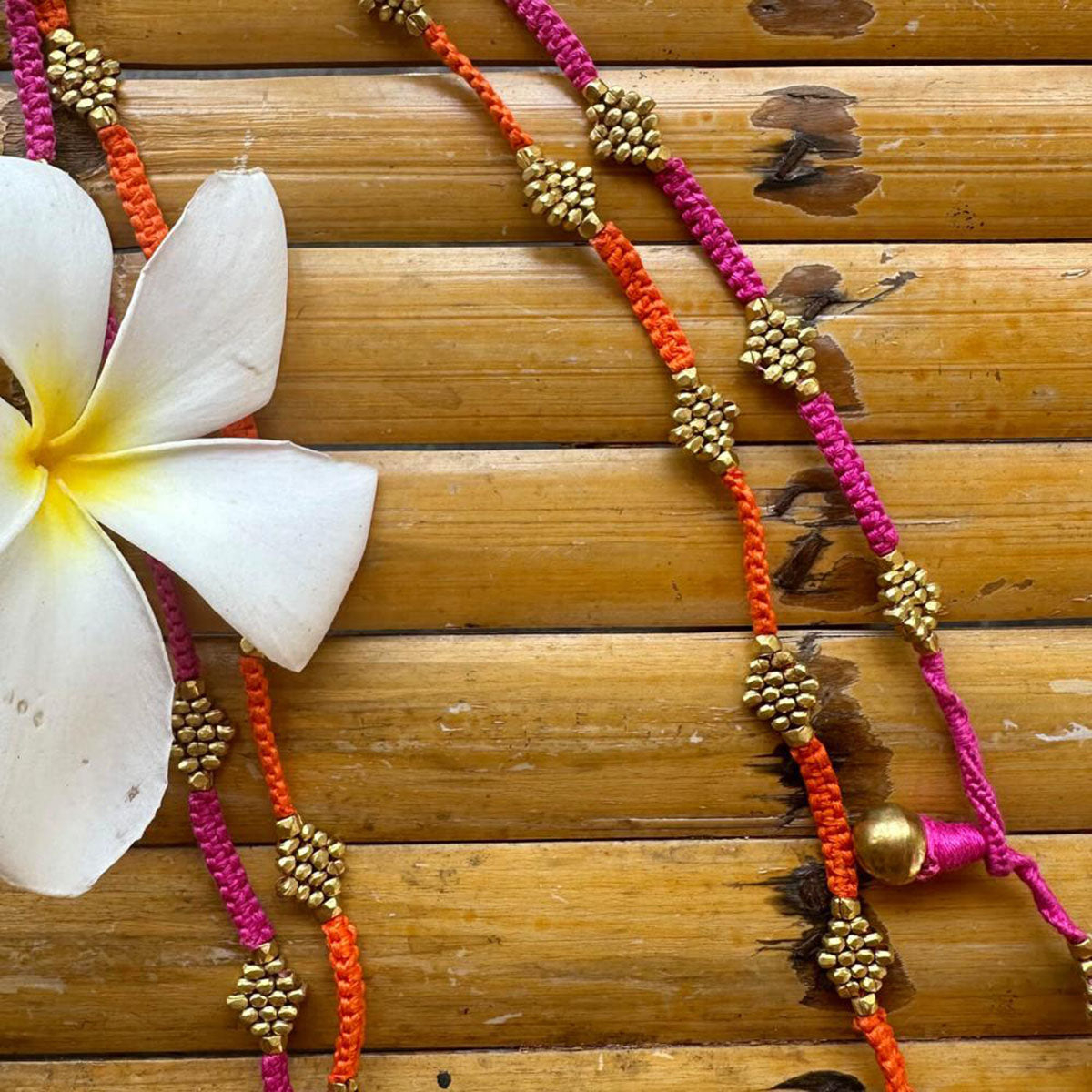 Handmade Dokra necklace "Summerlove"