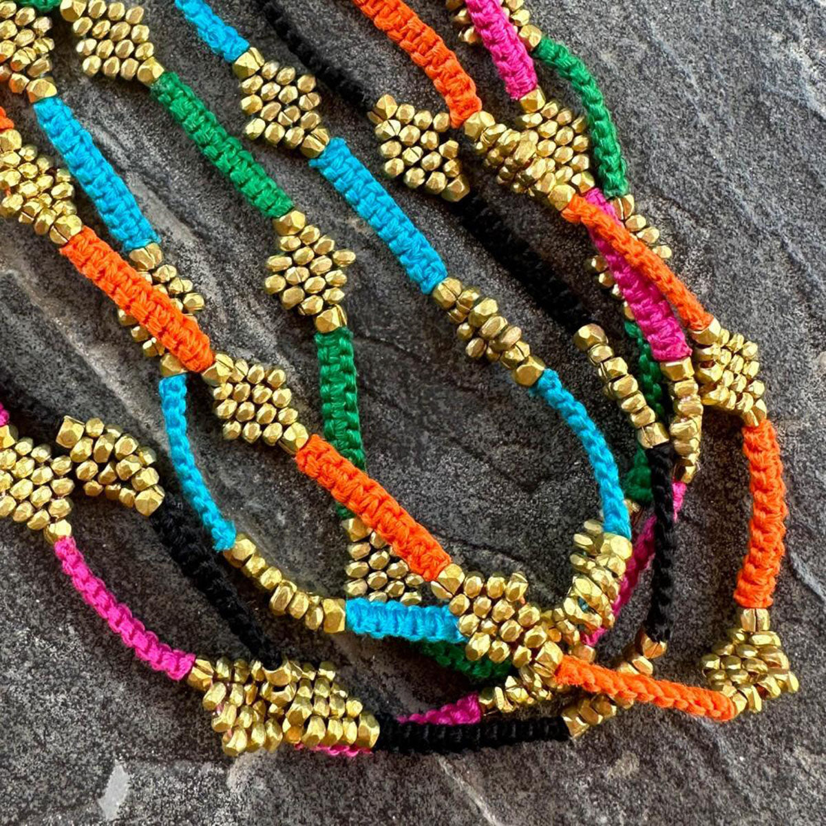 Handmade Dokra necklace "Summerlove"