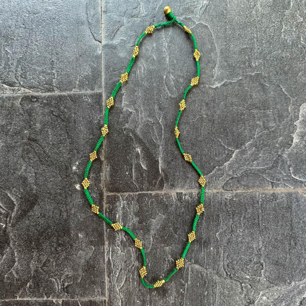 Handmade Dokra necklace "Summerlove"