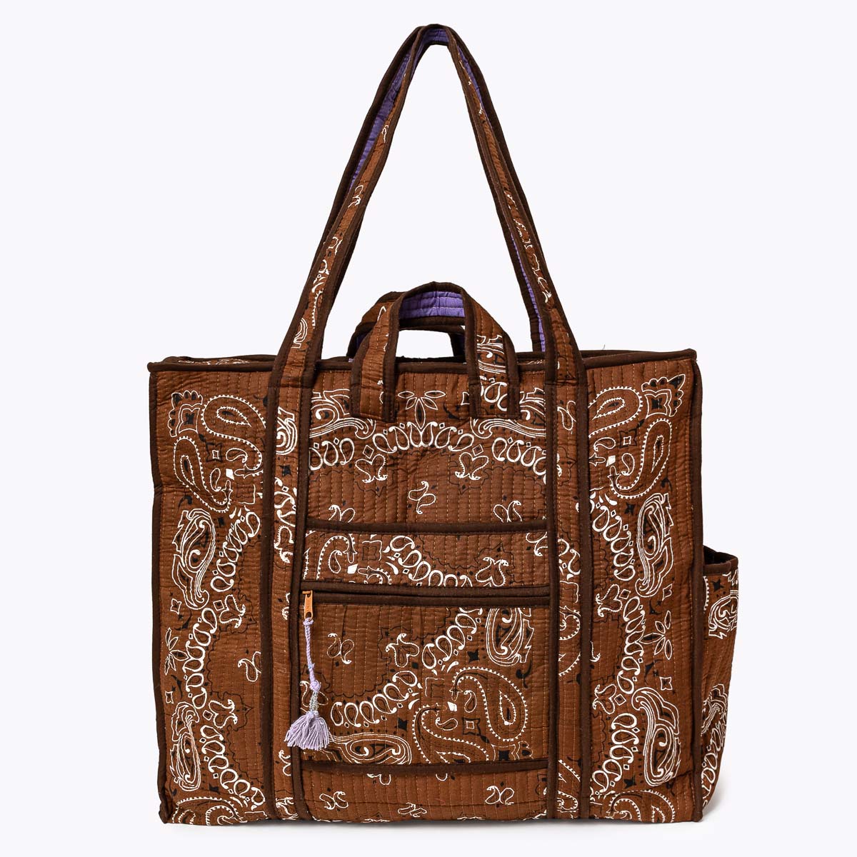 Reise Tote Bag "Paisley Espresso"