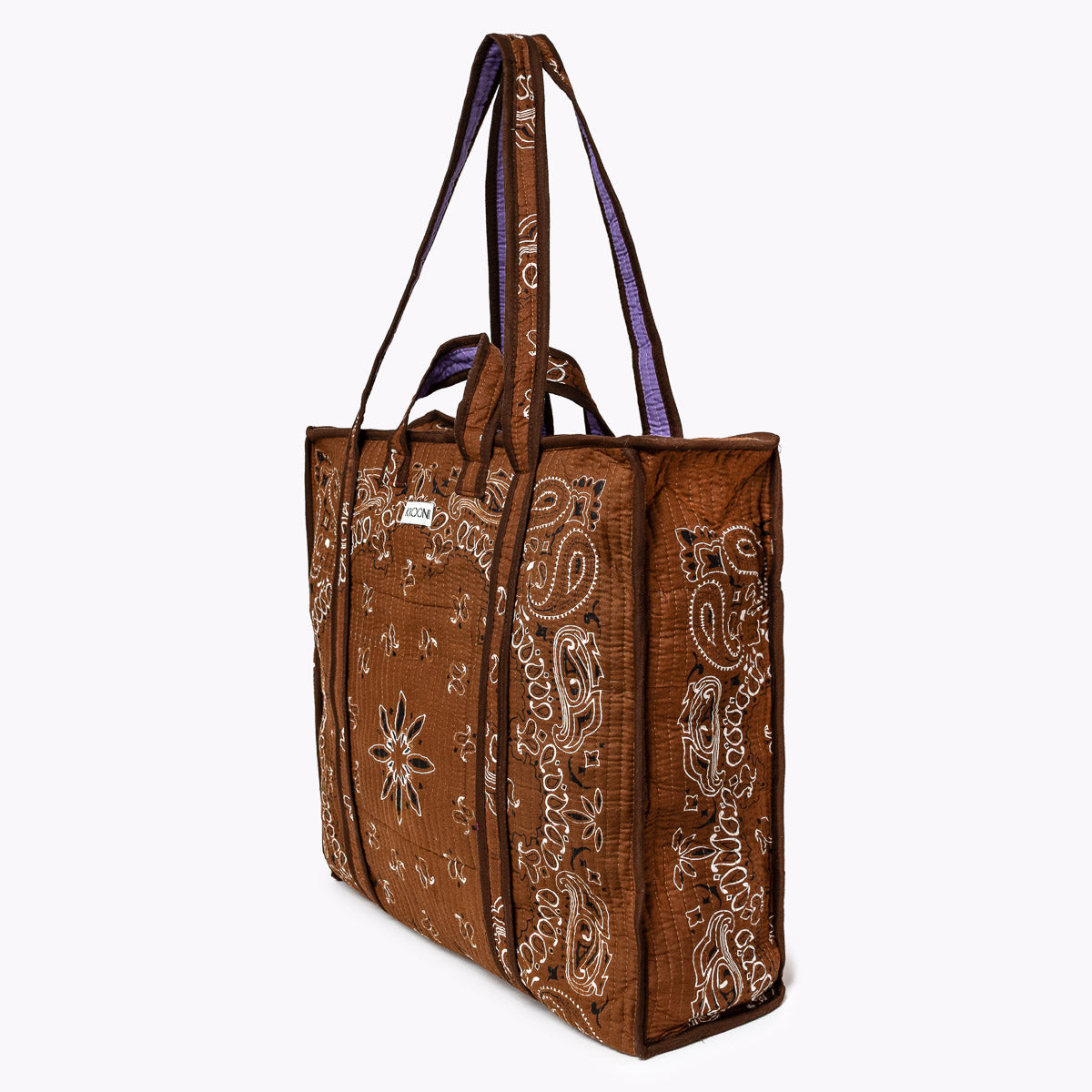 Reise Tote Bag "Paisley Espresso"