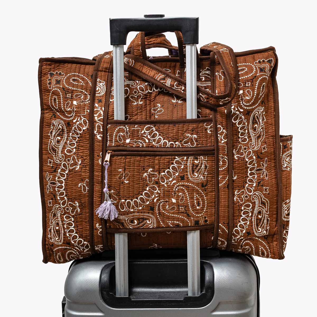 Reise Tote Bag "Paisley Espresso"