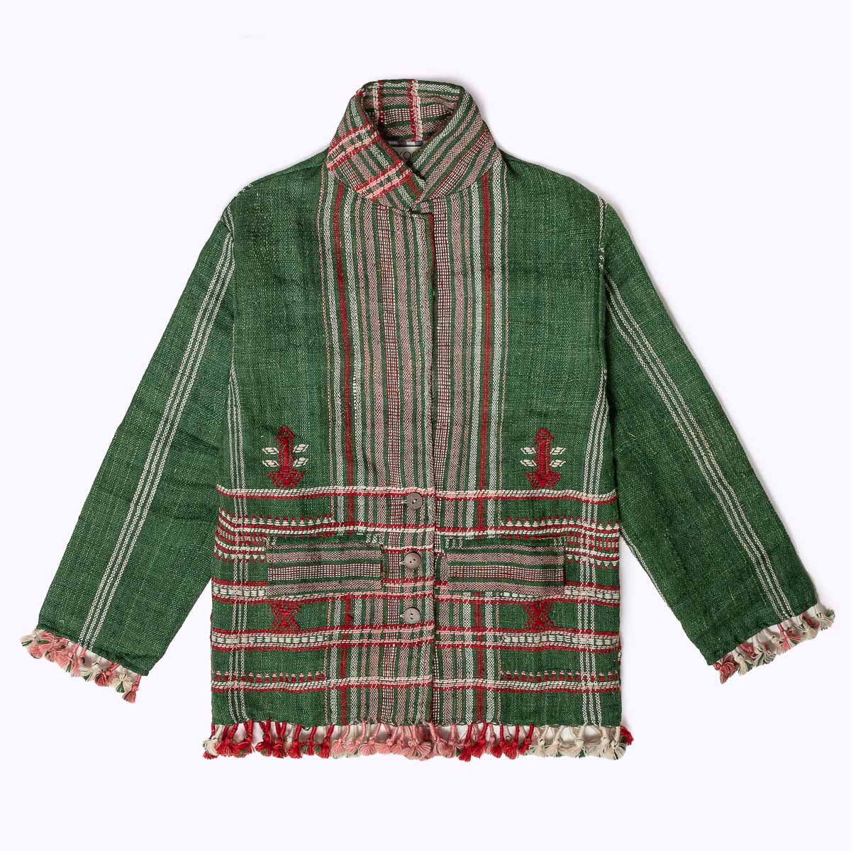 Merino Wolljacke Powerful Green