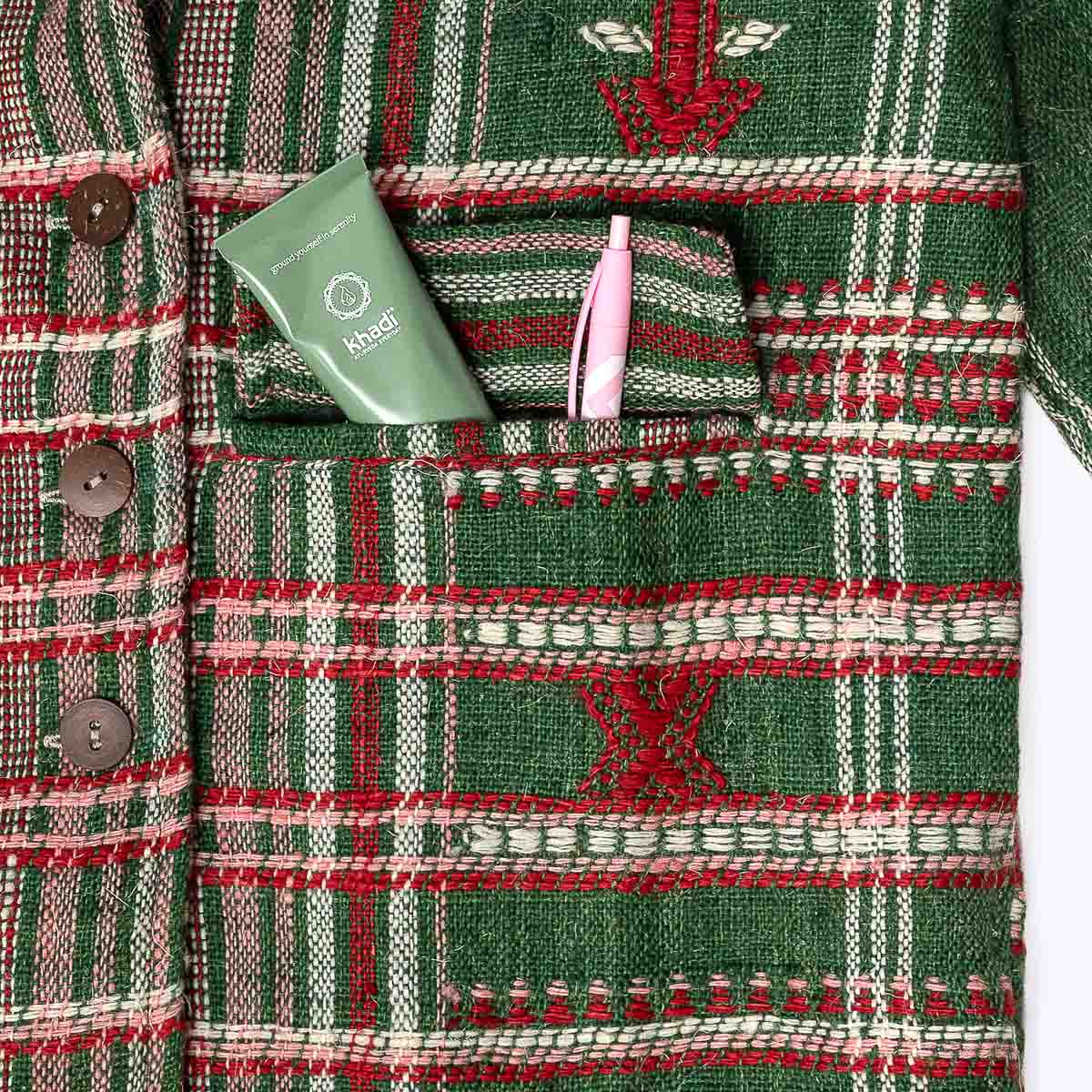 Merino Wolljacke Powerful Green