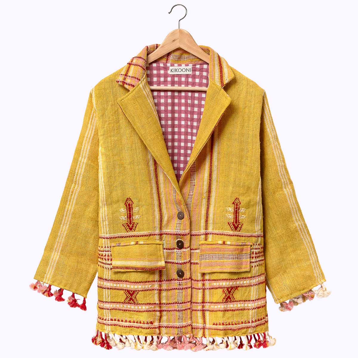 Merino Wolljacke Powerful Yellow