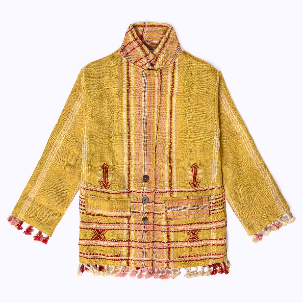 Merino Wolljacke Powerful Yellow