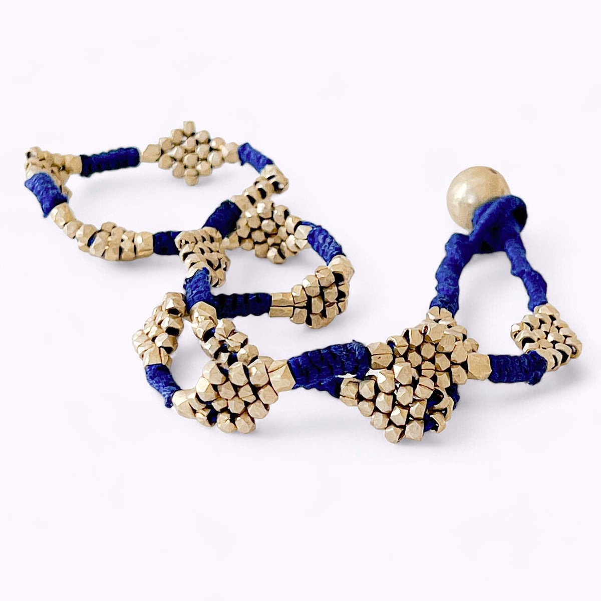 Dokra necklace "Flower"