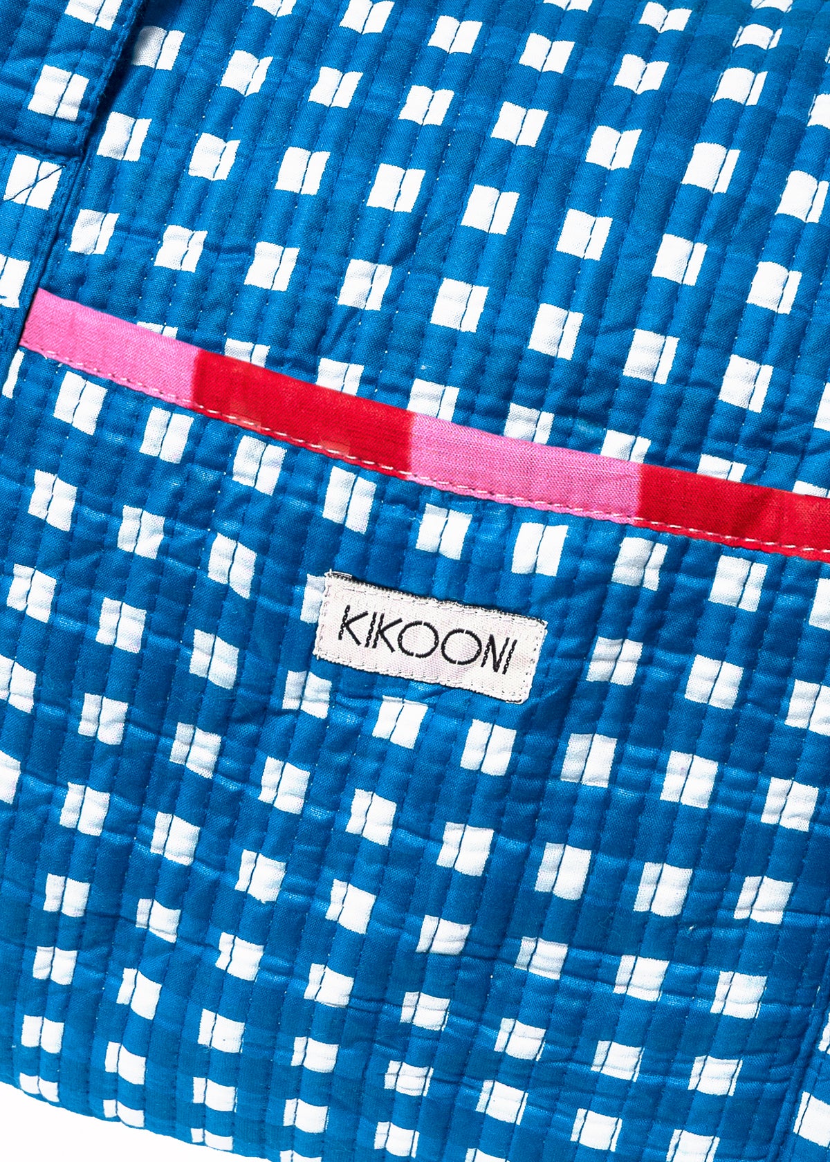 Große Reisetasche "Happy Checks" blue