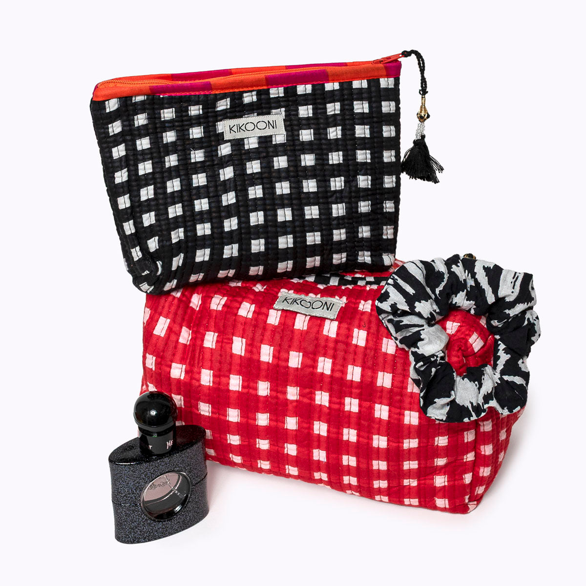 Mini Tasche "HAPPY CHECK" black