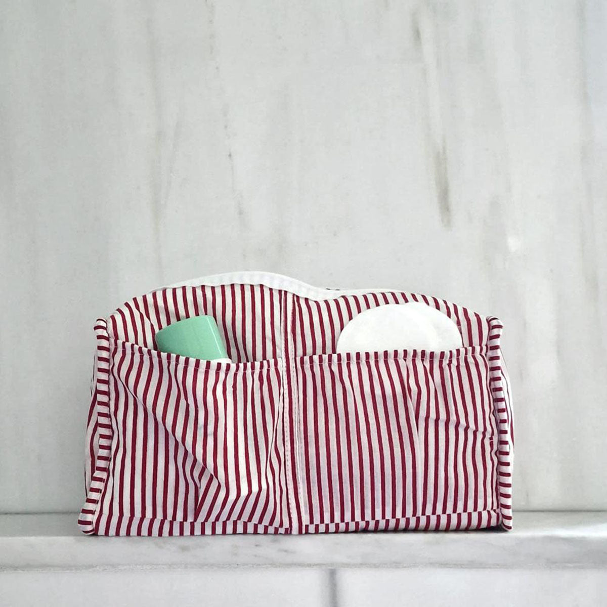 Handgemachte Kosmetiktasche "blue Zebra"