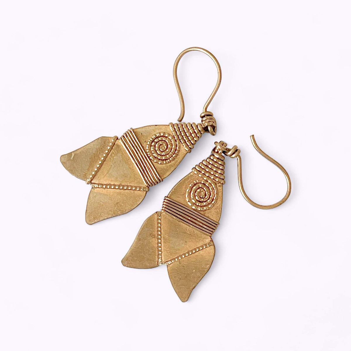 "Little rocket" Dokra earrings