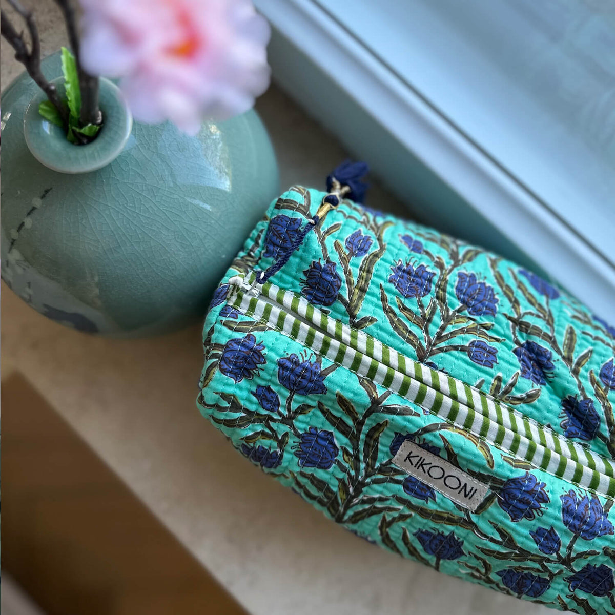 Kosmetiktasche "Blossom Beauty" - Green