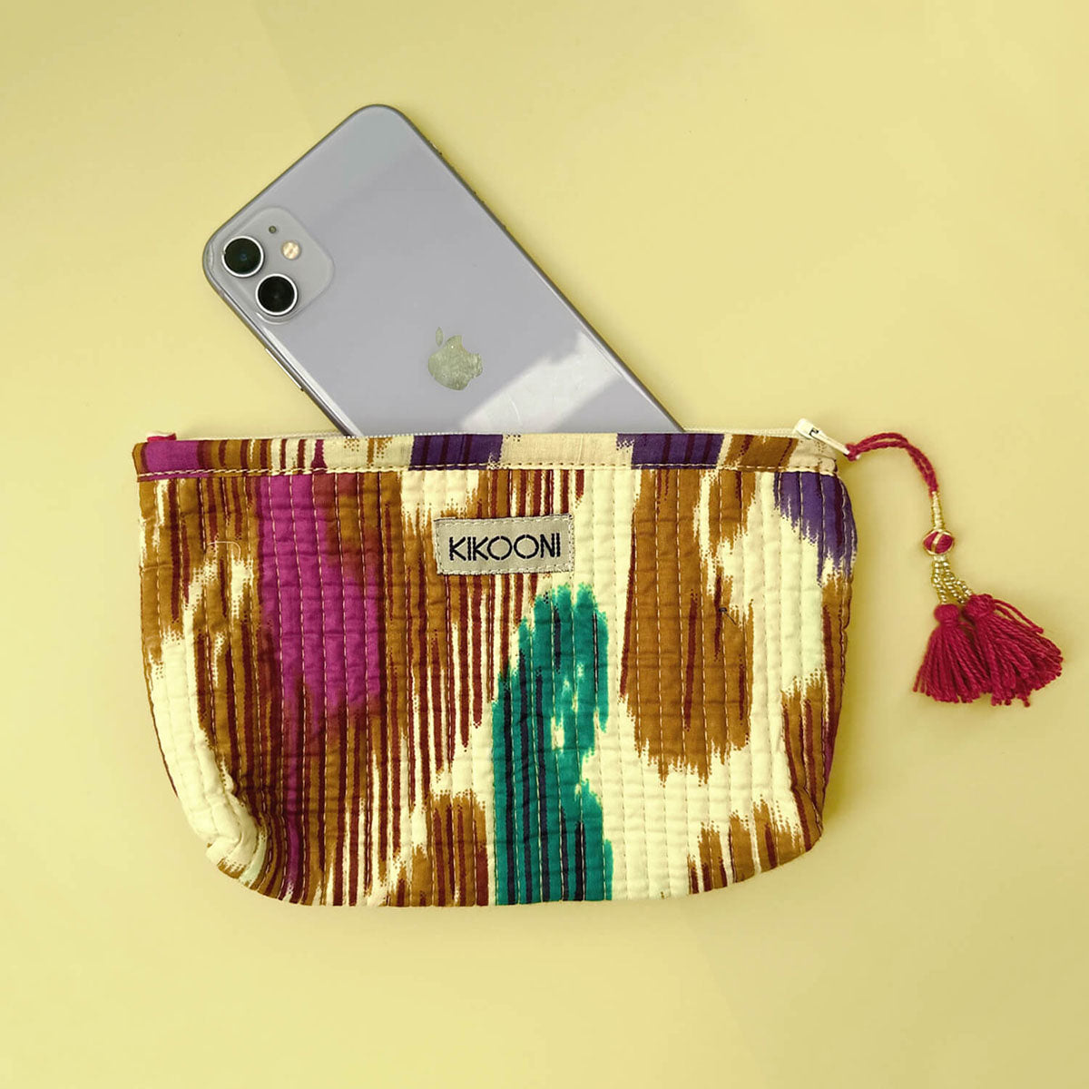 Handgemachte Mini Tasche "Happy Ikat"