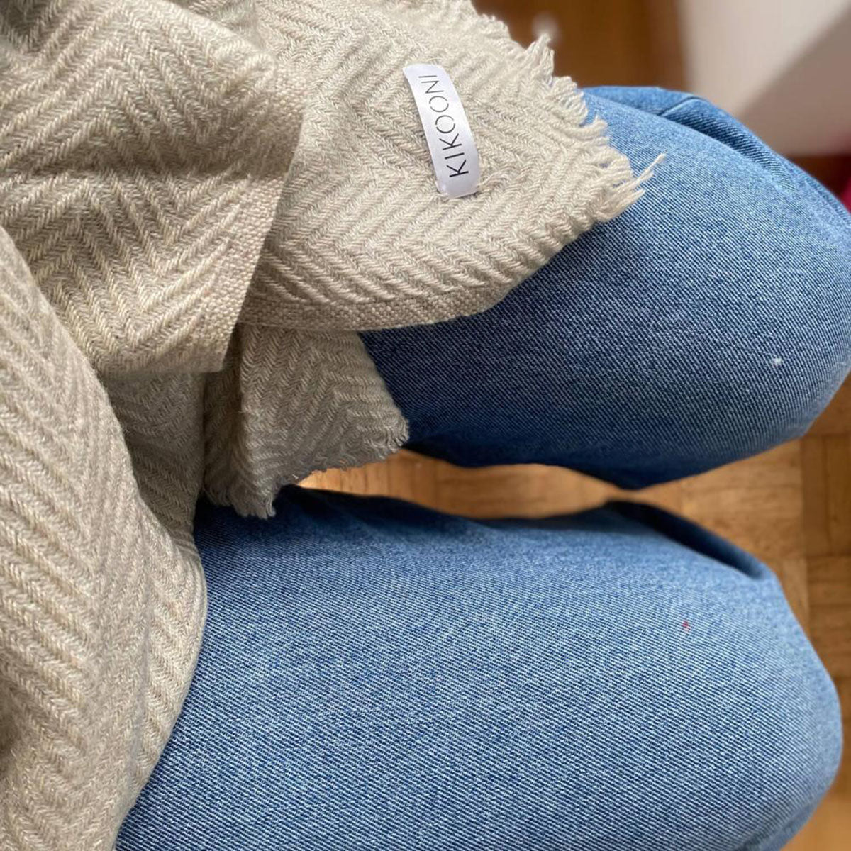 Large cashmere scarf "JINPA"