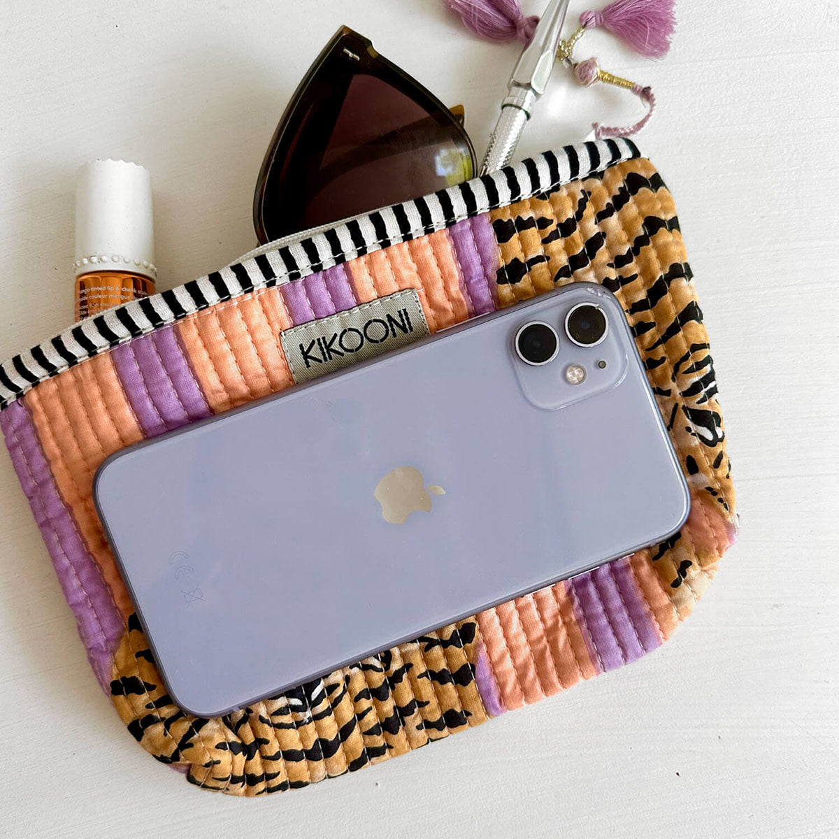 Handmade mini bag "Peach Fusion"
