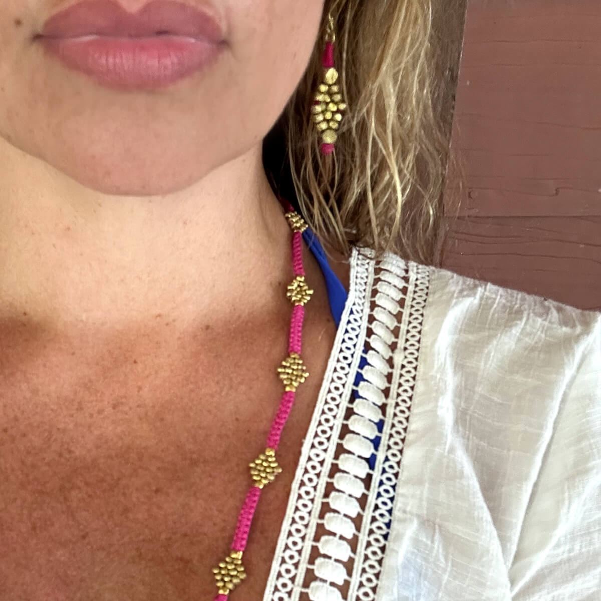Dokra earrings "Diamonds"