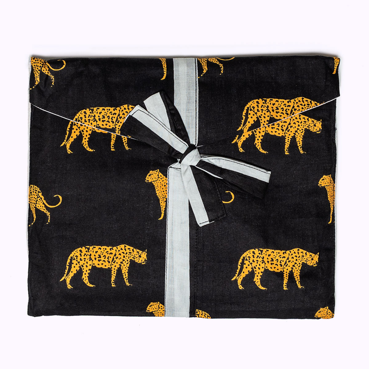 Lightweight cotton kimono "black leopard"