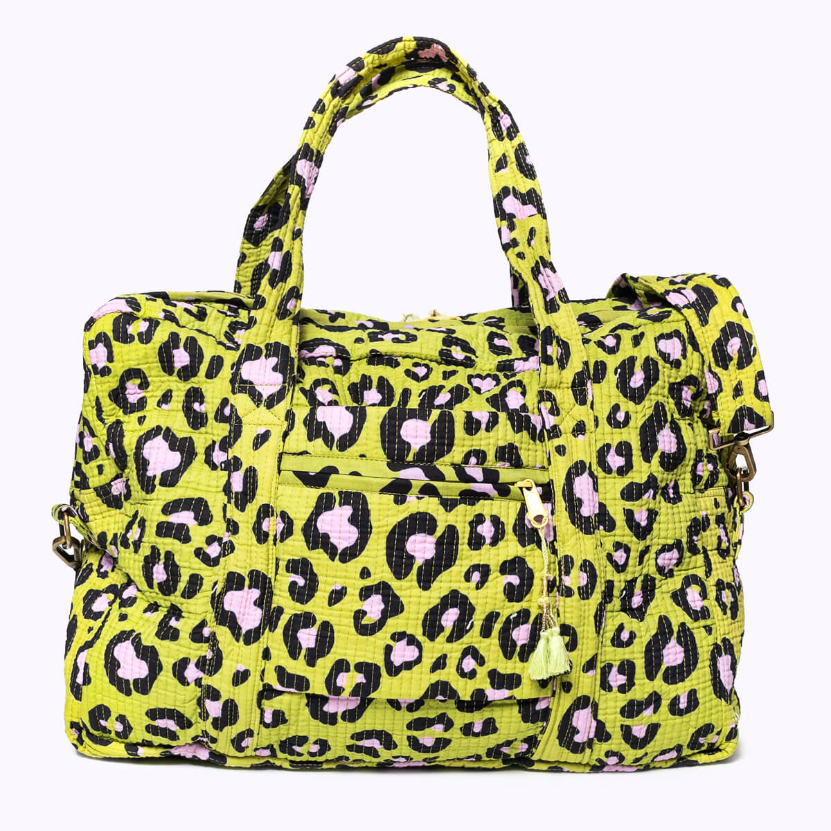 Large travel bag "Oh Leo Cosmic green"