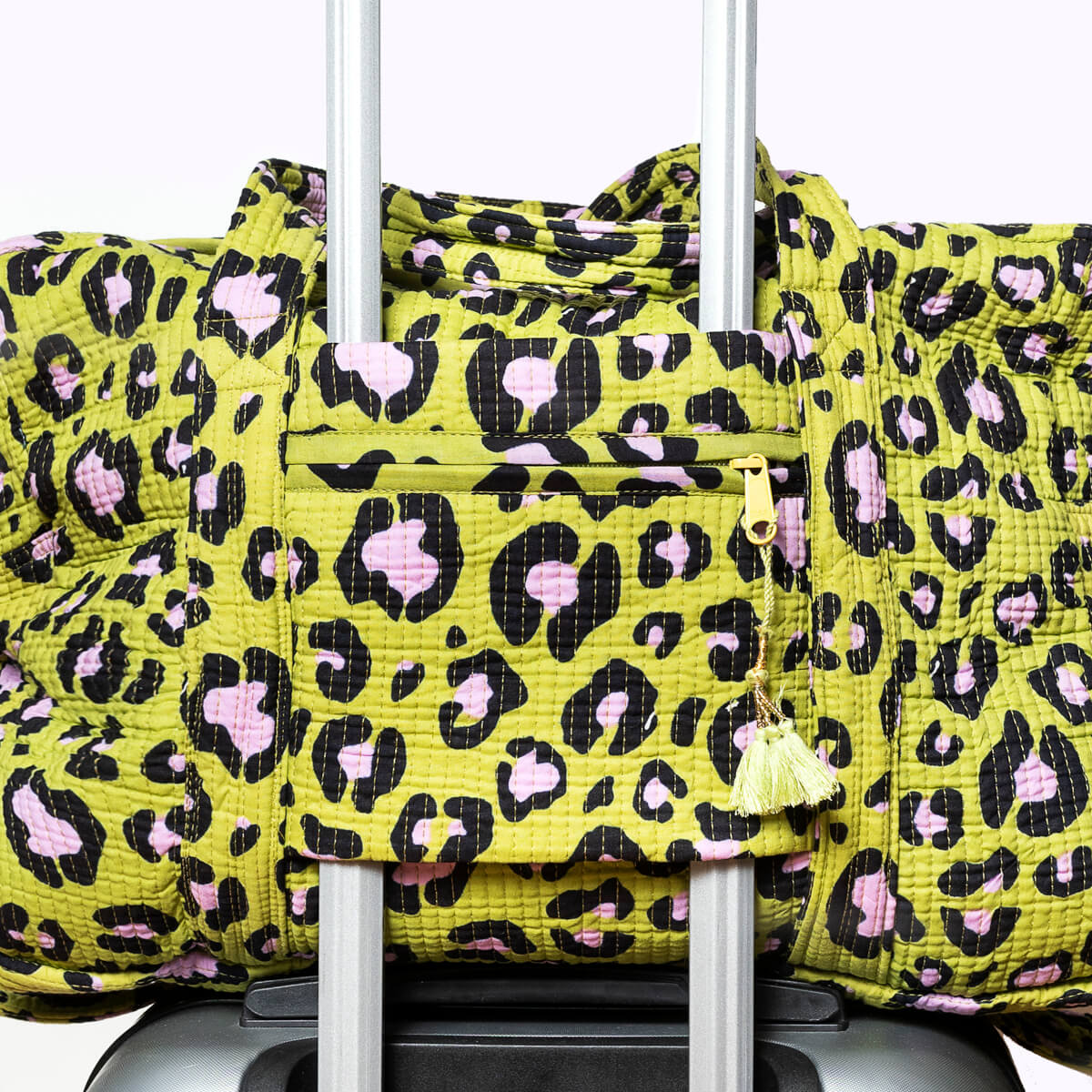 Large travel bag "Oh Leo Cosmic green"