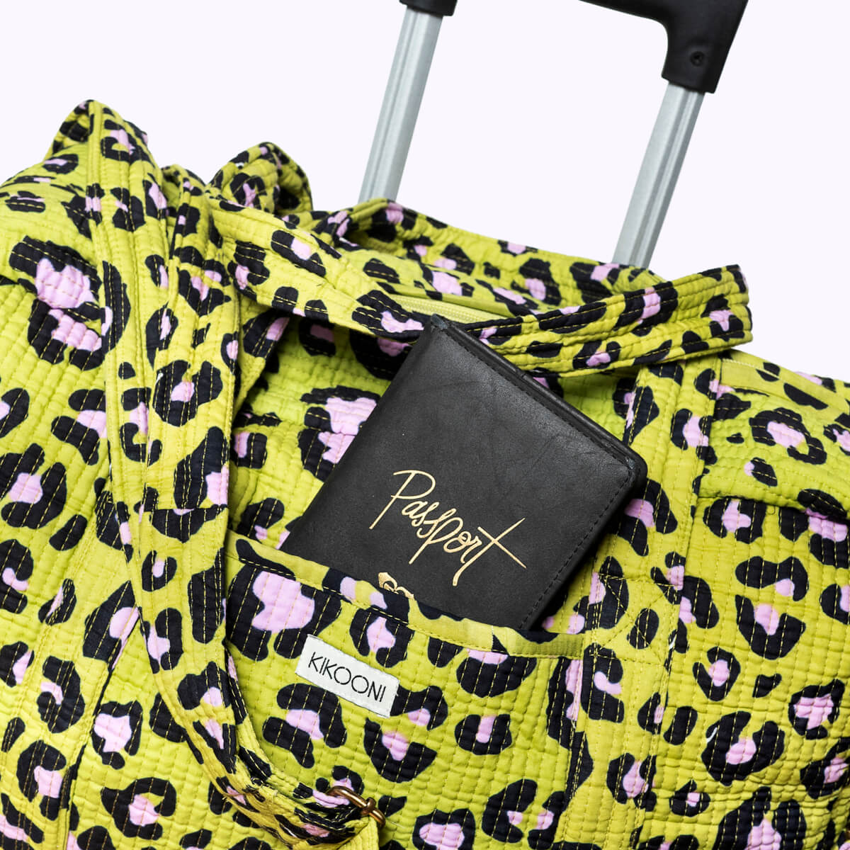 Large travel bag "Oh Leo Cosmic green"