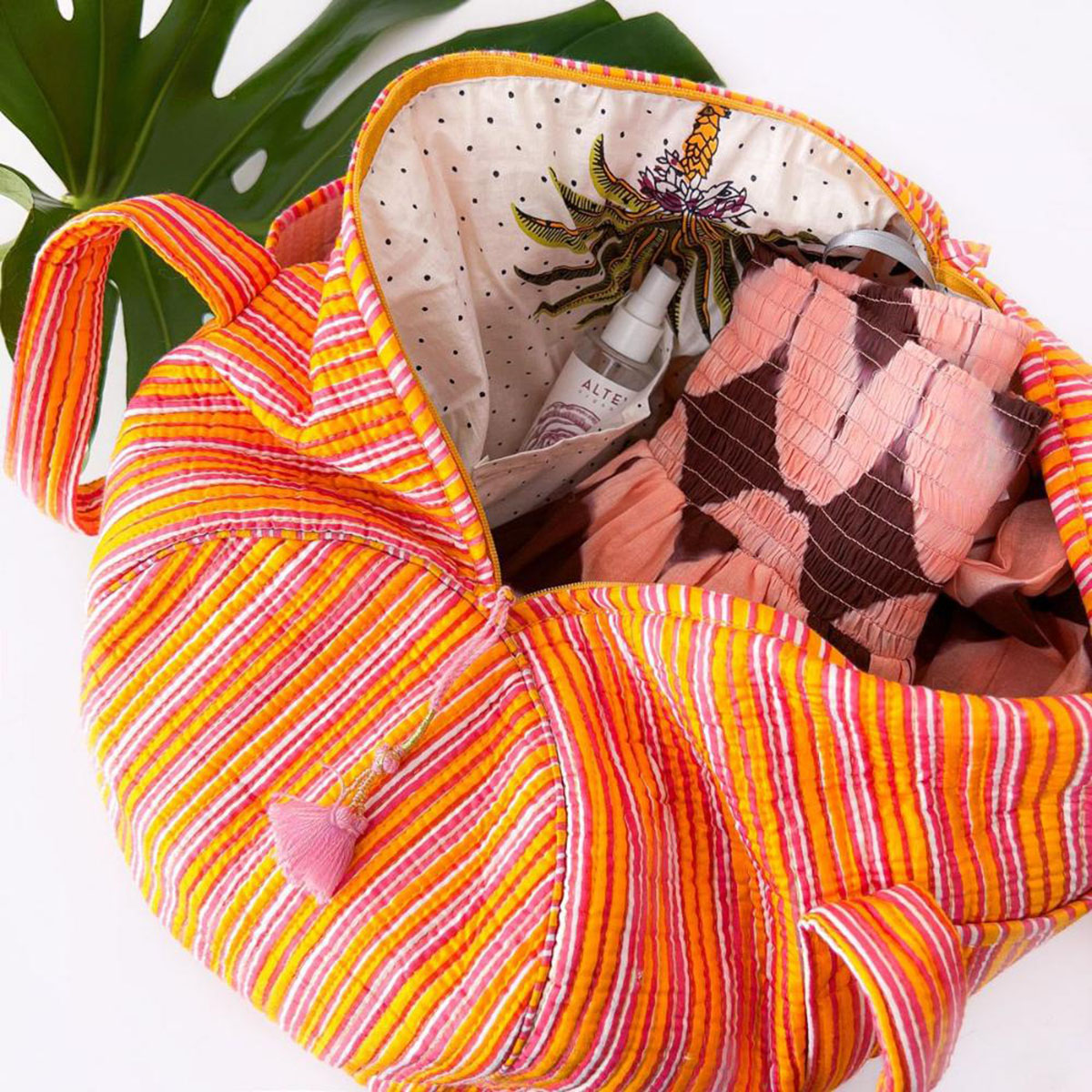 Handmade cotton bag "Stripes"