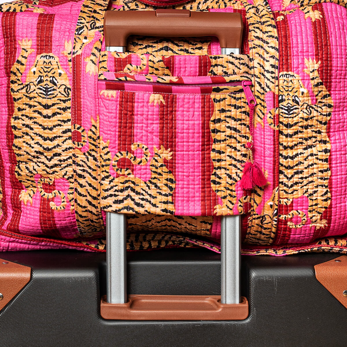 Large travel bag "Poppy Tiger LOVE"