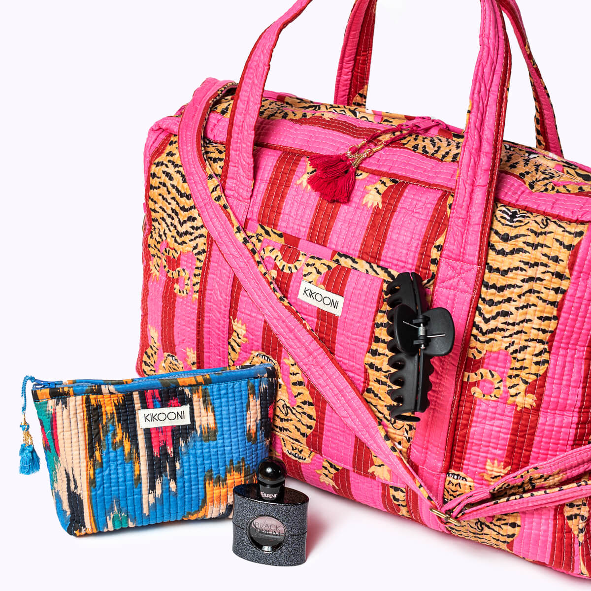 Large travel bag "Poppy Tiger LOVE"