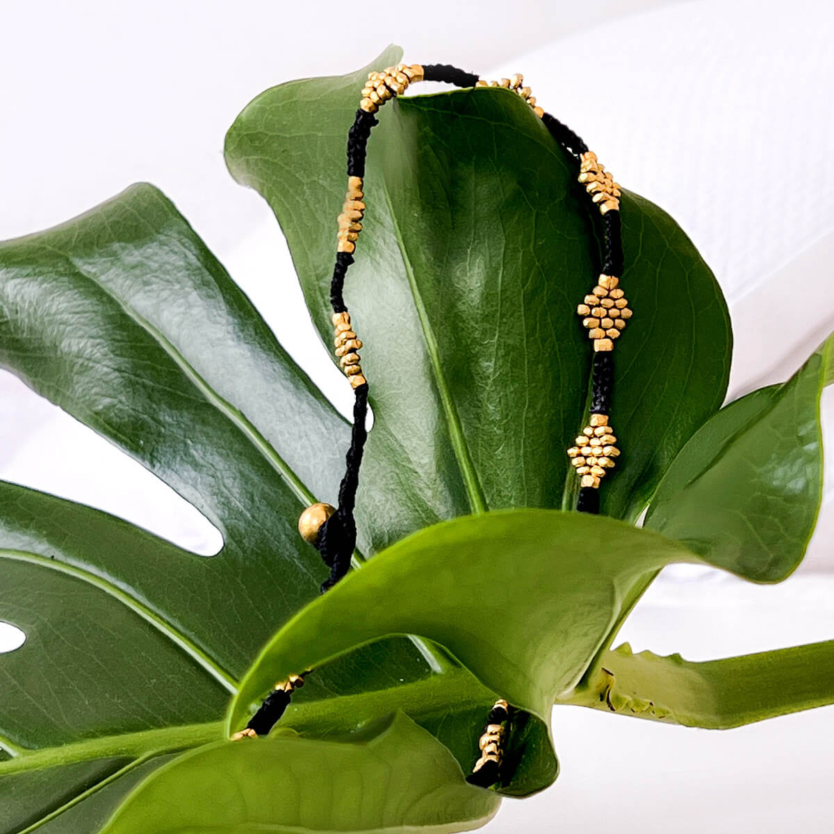 Dokra necklace "Flower"