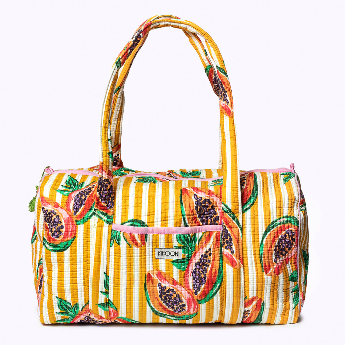 Handgemachte Baumwolltasche "My Papaya Life"