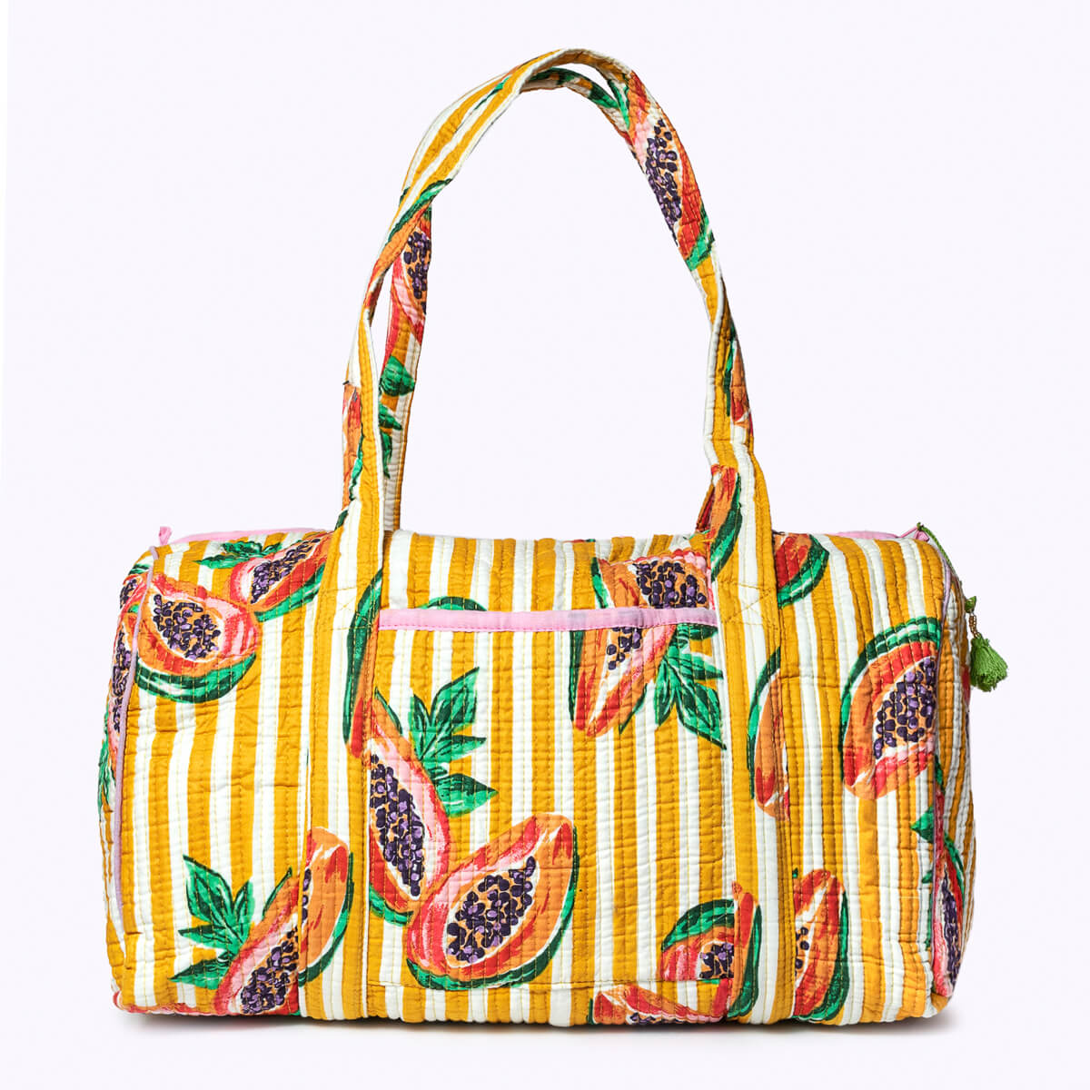 Handmade cotton bag "My Papaya Life"