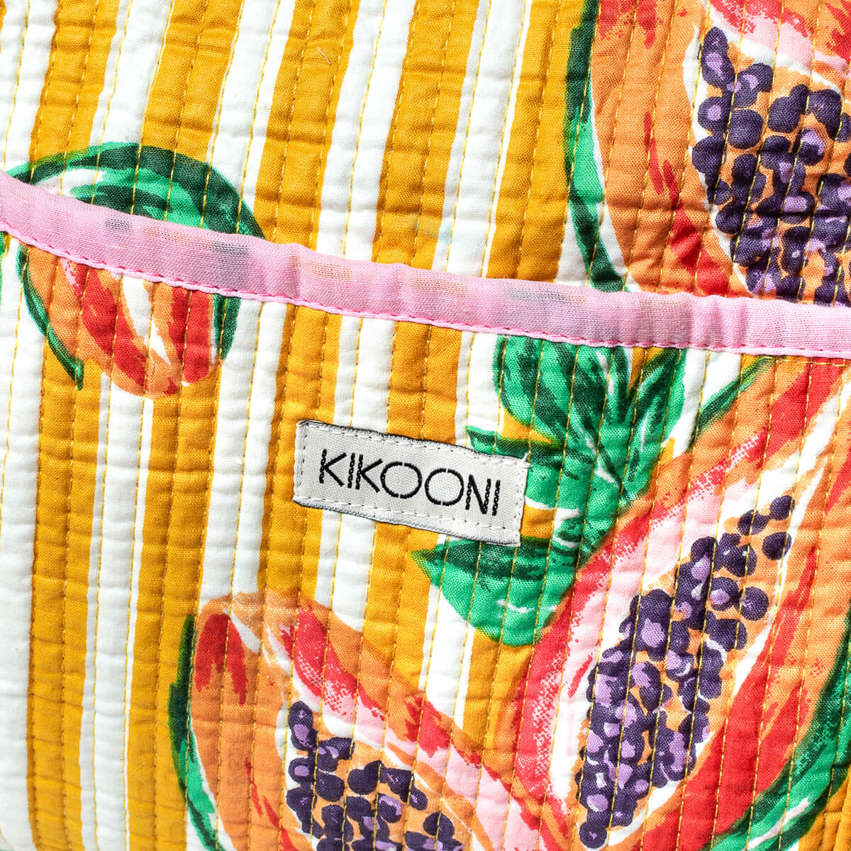 Handmade cotton bag "My Papaya Life"