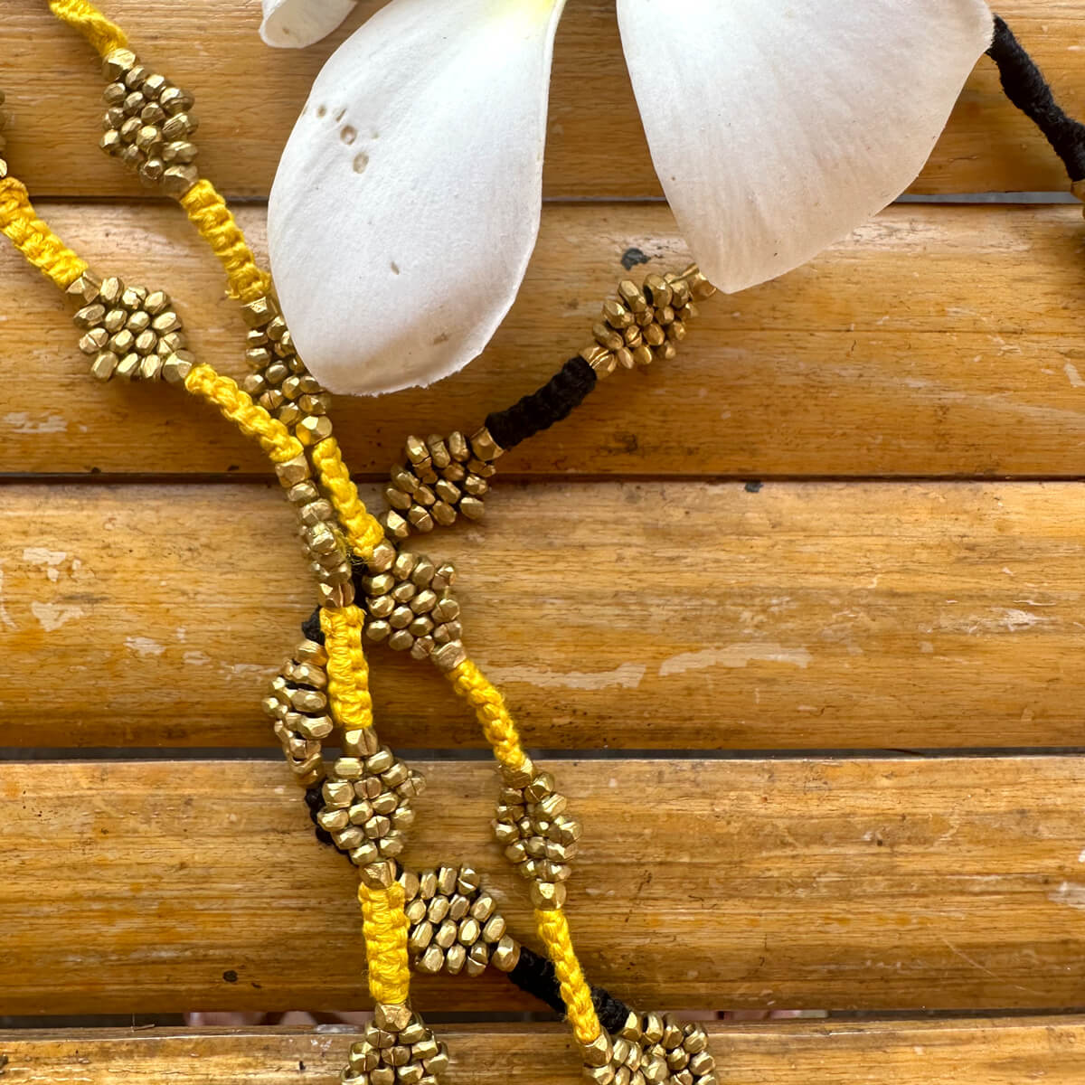 Dokra necklace "Flower"