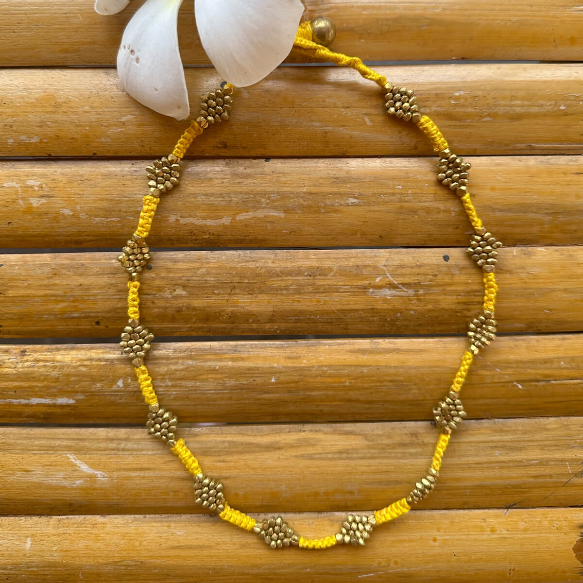 Dokra necklace "Flower"