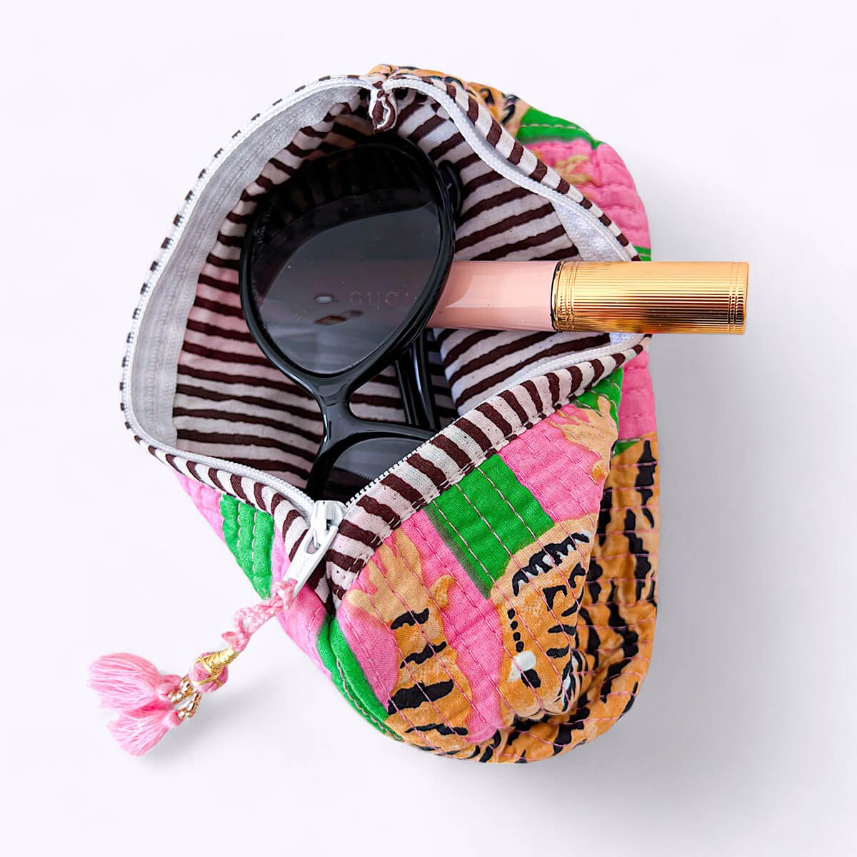 Handgemachte Mini Tasche "Poppy Tiger Candy"