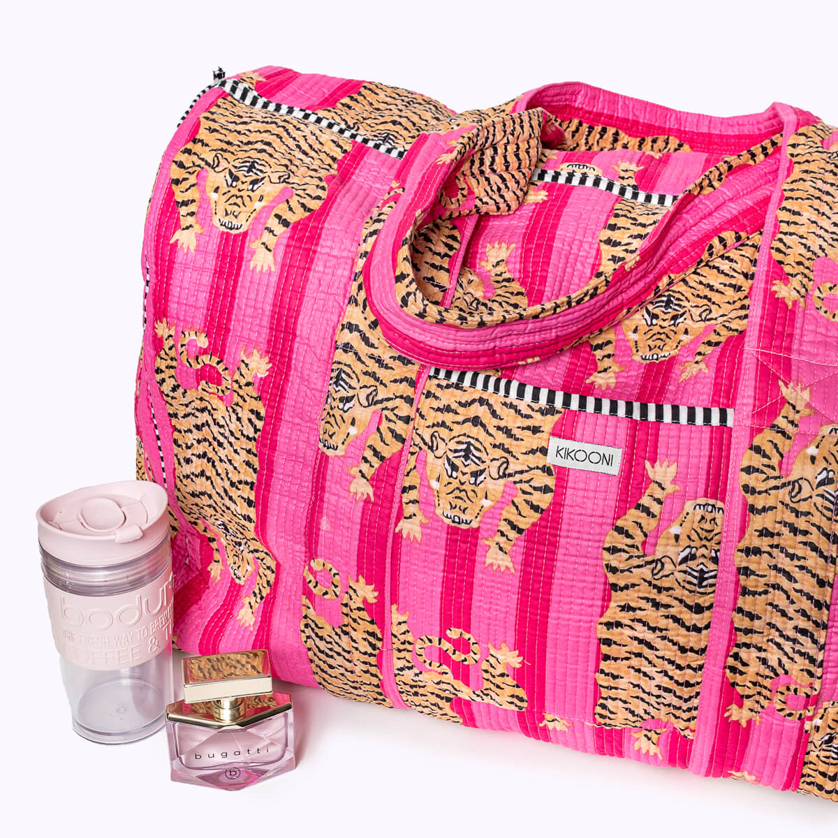 XXL travel bag "Poppy Tiger Pink"