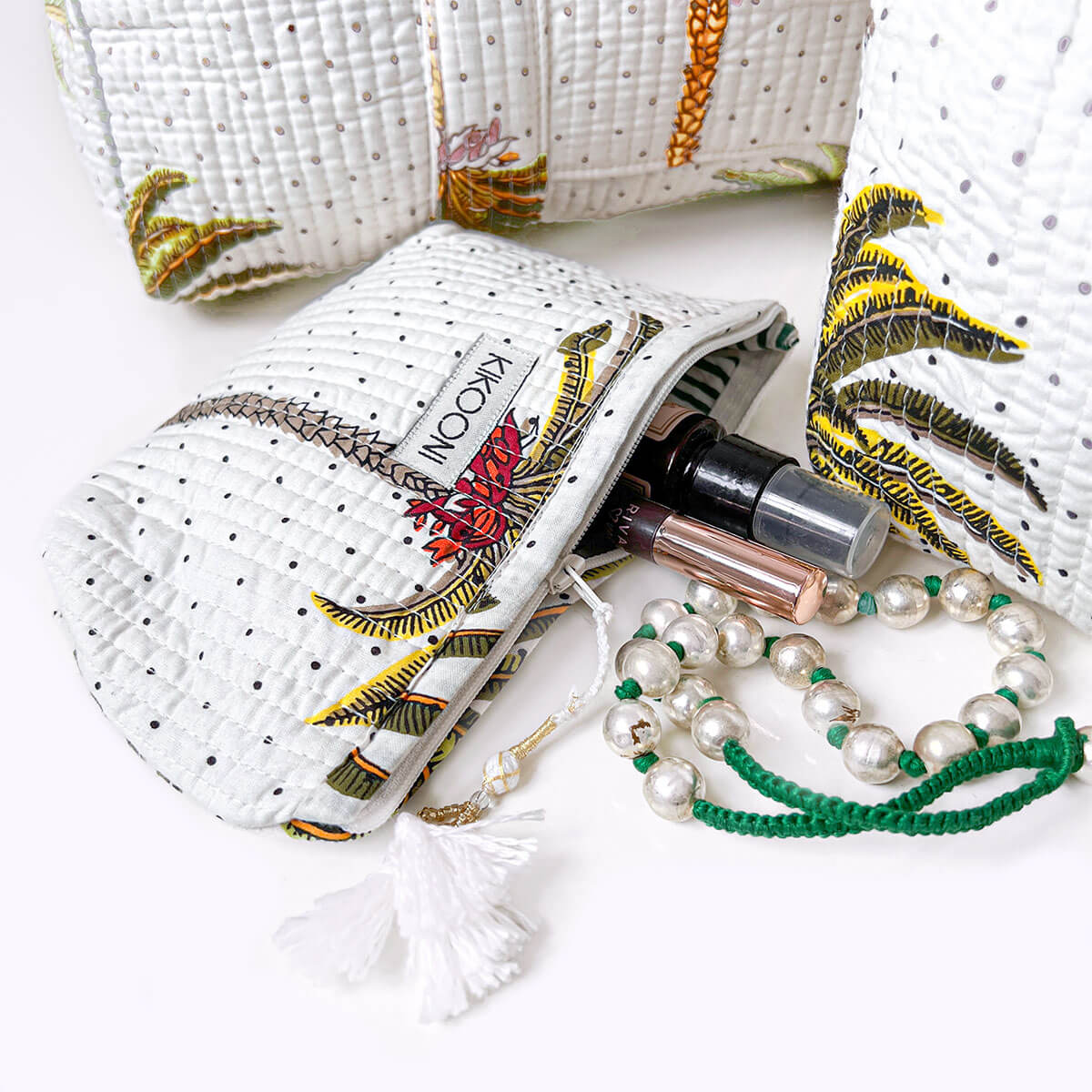 Handgemachte Mini Tasche "Palms"